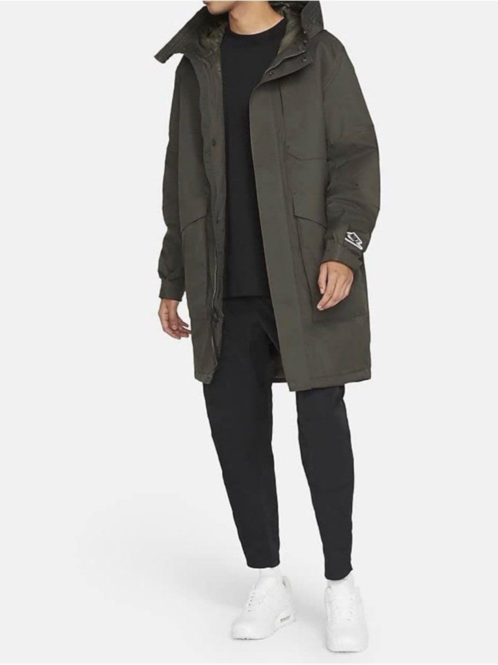 Nike Olive Green Hooded Parka